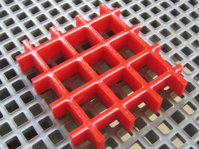 Concave FRP reinforced plastic grating