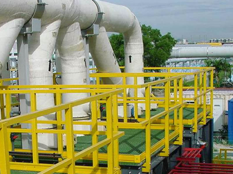 FRP Handrails for Chemical Processing Plants